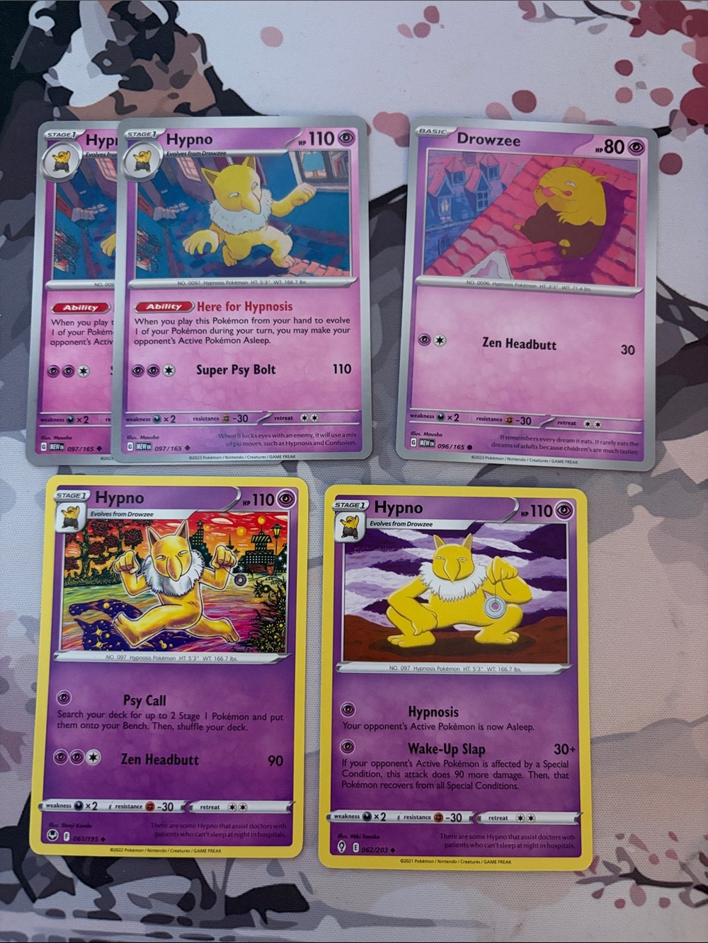 Drowzee & Hypno Evolution Lot | 5 Pokémon Cards | ✨5/$25✨